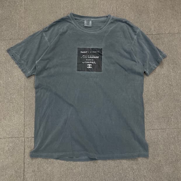 comfort colors usa 컴포트컬러스 샤넬 생로랑 패러디 티셔츠