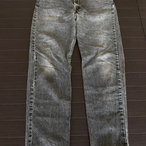 (36x30) 90s 리바이스 505 오렌지탭 흑청 블랙