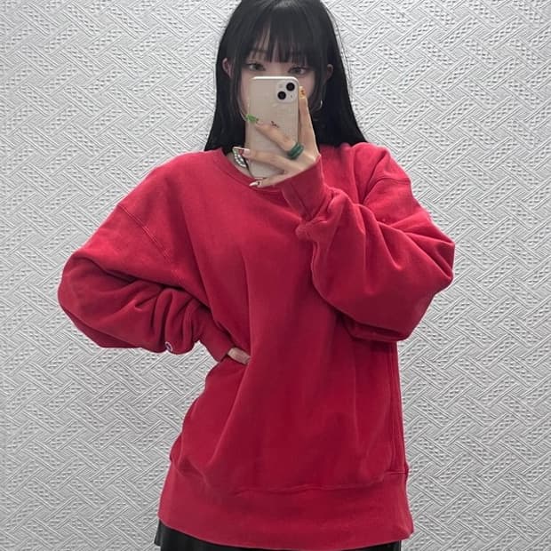 챔피온 리버스위브 올드스쿨 레트로 Y2K 기모 맨투맨 L C09534