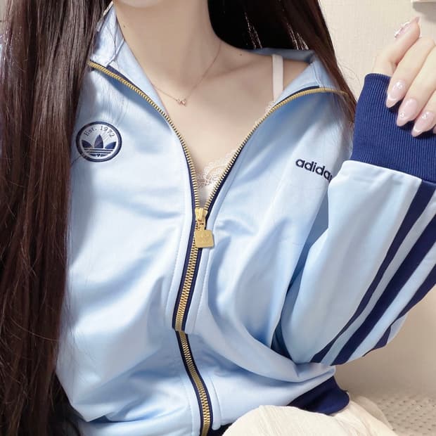 🐰아디다스 스카이블루 부들 져지🩵