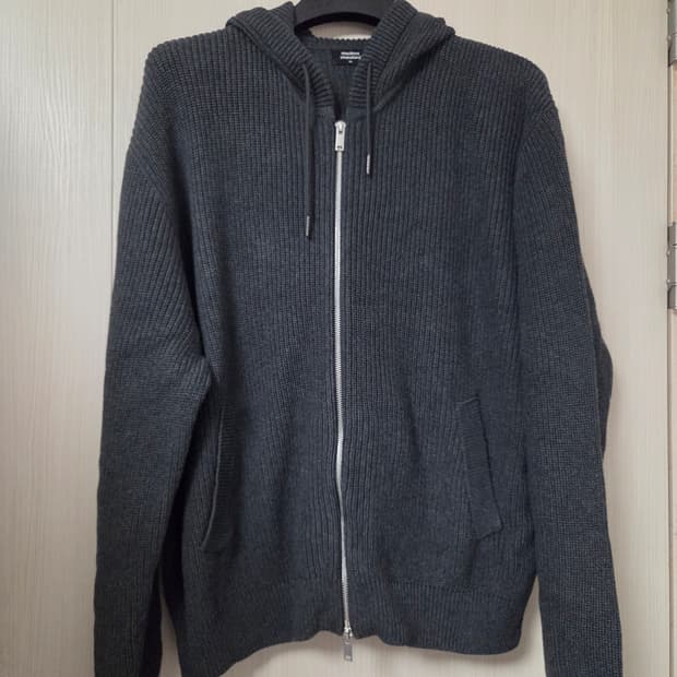 [XL] 무신사스탠다드 리브드 니트 후드 집업