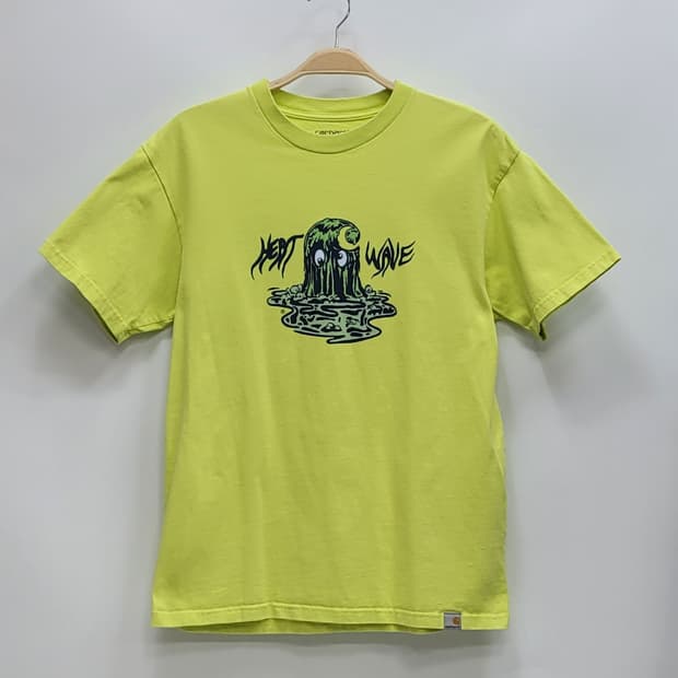 carhartt 칼하트 히트 웨이브 티셔츠 / 남 S 겨자색