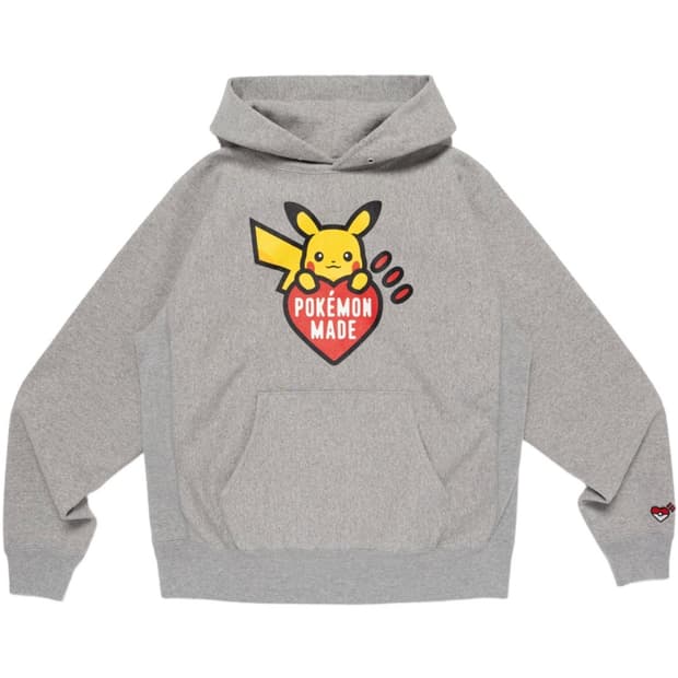 XXL] 휴먼 메이드 x 포켓몬 메이드 헤비웨이트 후드 그레이