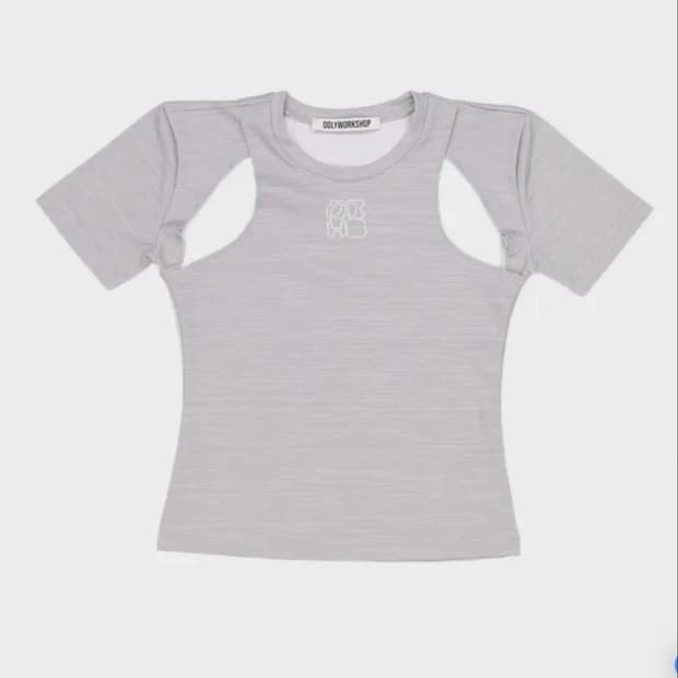 오들리워크샵  Tigershark Cutout Tee 반팔 티셔츠