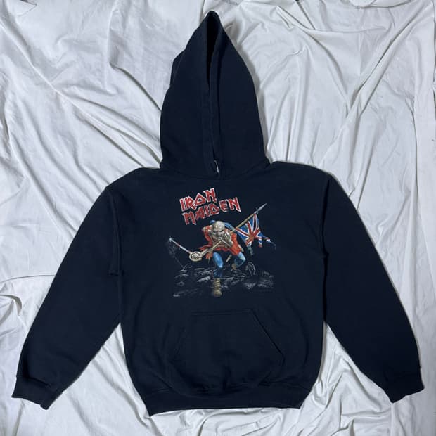 빈티지 아이언 메이든 the trooper  후드티 헤비메탈 밴드티