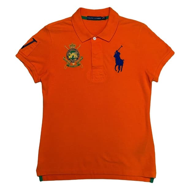 폴로 랄프로렌 빅포니 치프키프 금장 PK 카라 티셔츠 오렌지 M  