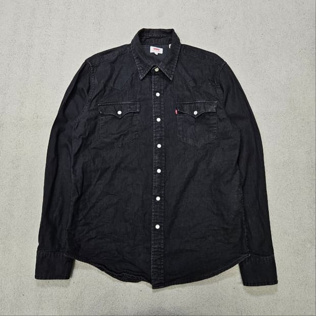 리바이스 웨스턴 셔츠 S 블랙