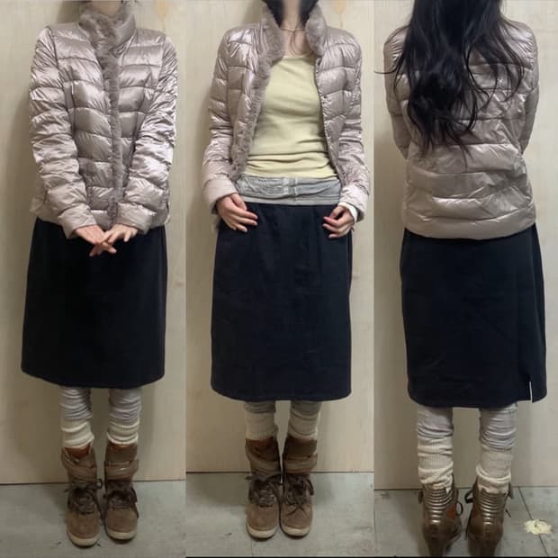 Max Mara 토끼털 경량패딩