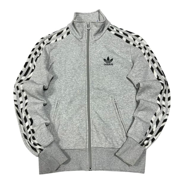 ✨ (바배) 아디다스 기모 레오파드 호피 빅로고 파이어버드 코튼 져지