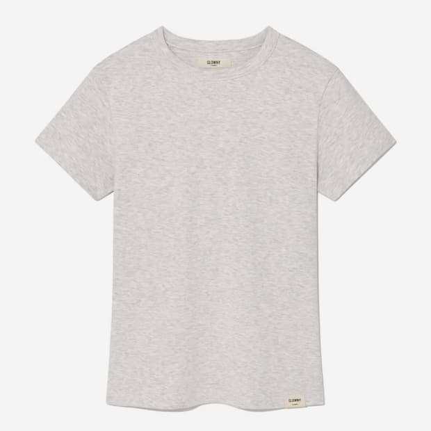 글로니 G CLASSIC FITTED TEE (MELANGE GRAY)