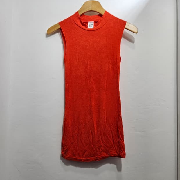 오렌지 딱붙 이너 슬리브리스 [새상품]