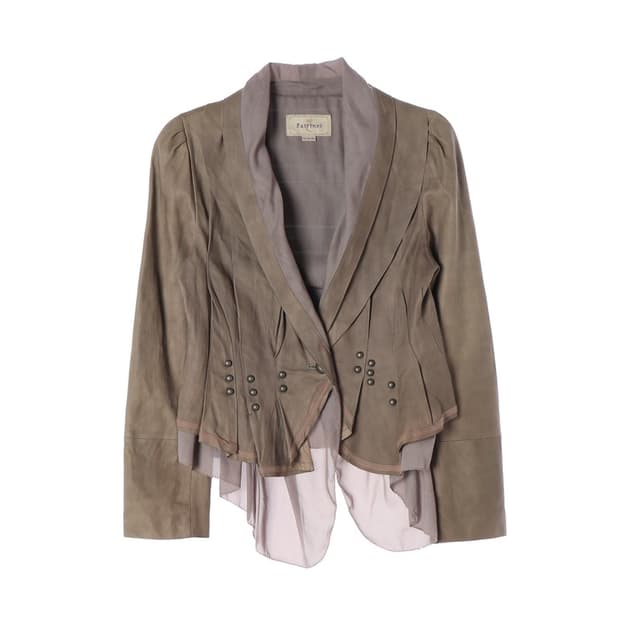 CATRINET 레이어드 염소가죽 자켓 88