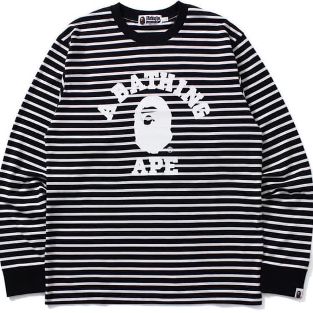 Bape 베이프 스트라이프 티셔츠 M