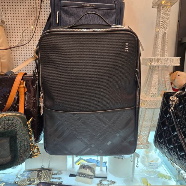 DAKS 런던 블랙 비즈니스/캐주얼 백팩 (남성용) - 