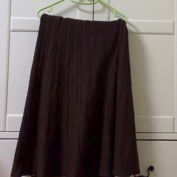 모리걸 니트 스커트