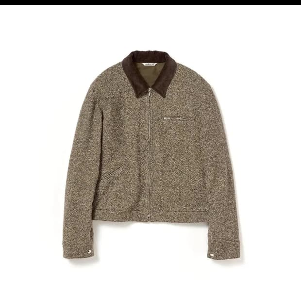 새상품) 오라리 홈스펀 트위드 블루종 4사이즈