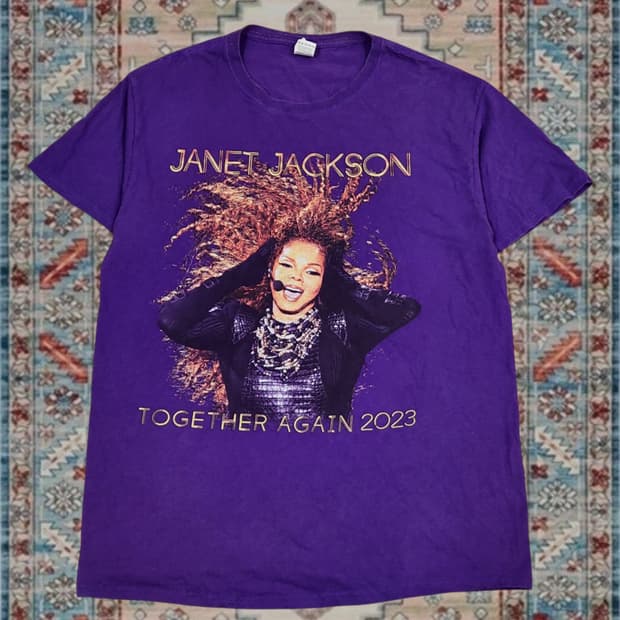 자넷 잭슨 Janet Jackson 투어 밴드 티셔츠 M