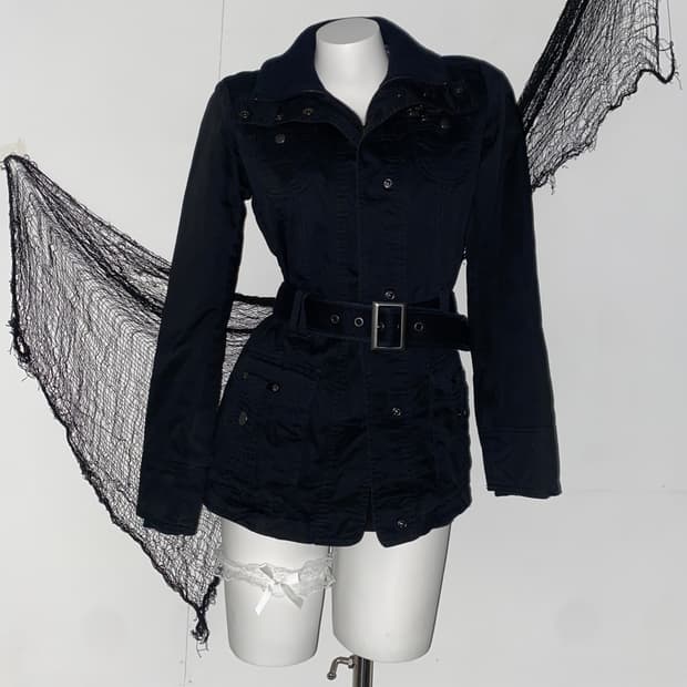 ꒰ঌ 하이넥 오네갸루 펑크 자켓 ໒꒱