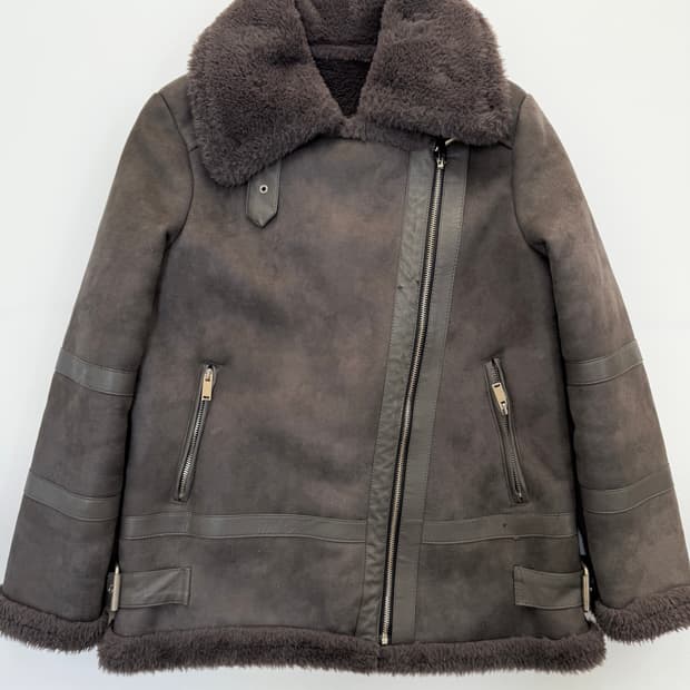 라이더핏 무스탕 자켓