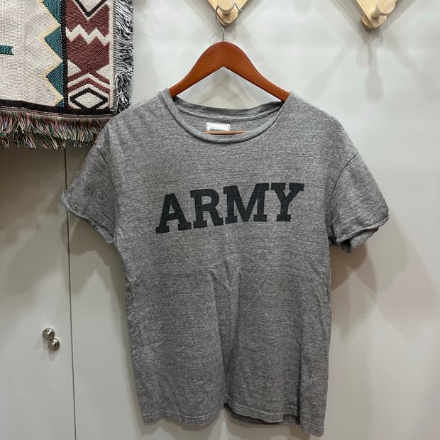 JPN빈티지 아미 롤업 반팔티 F