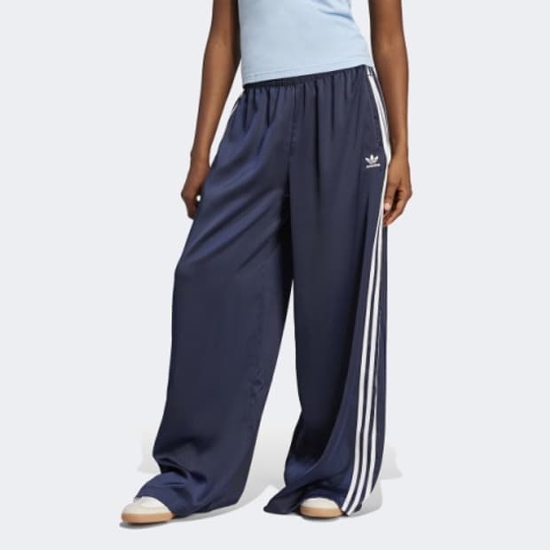 Adidas 아디다스 새틴 와이드 레그 트랙팬츠