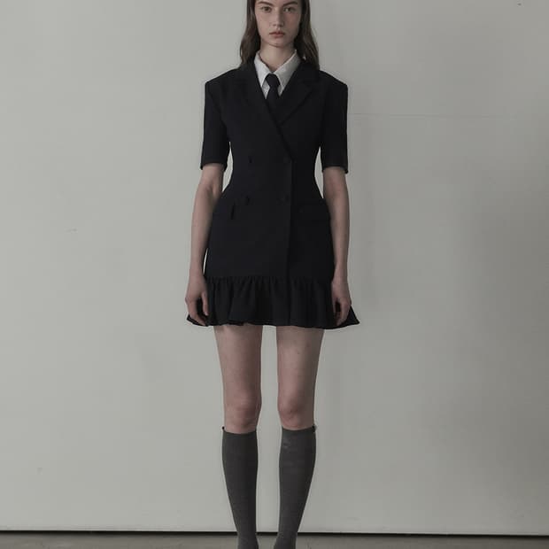 마우솔레움 Jenn Flare Suit Jacket Dress