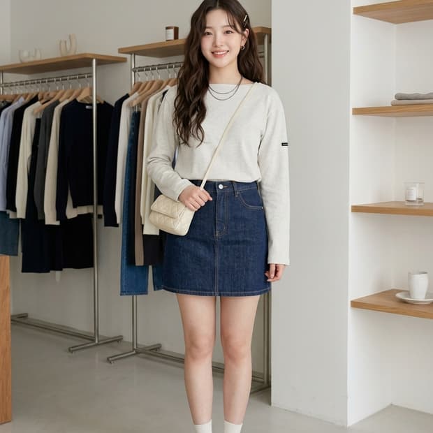 세인트제임스 보트넥 무지 긴팔 티셔츠 오트밀