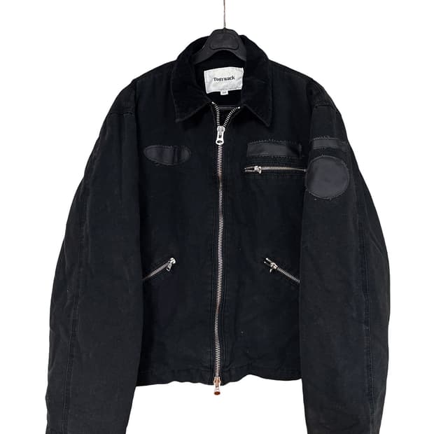 토니웩 코듀로이 블랙 워크자켓