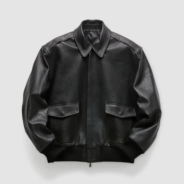 구매 L) 쿠어 고트스킨 A-2 레더 자켓