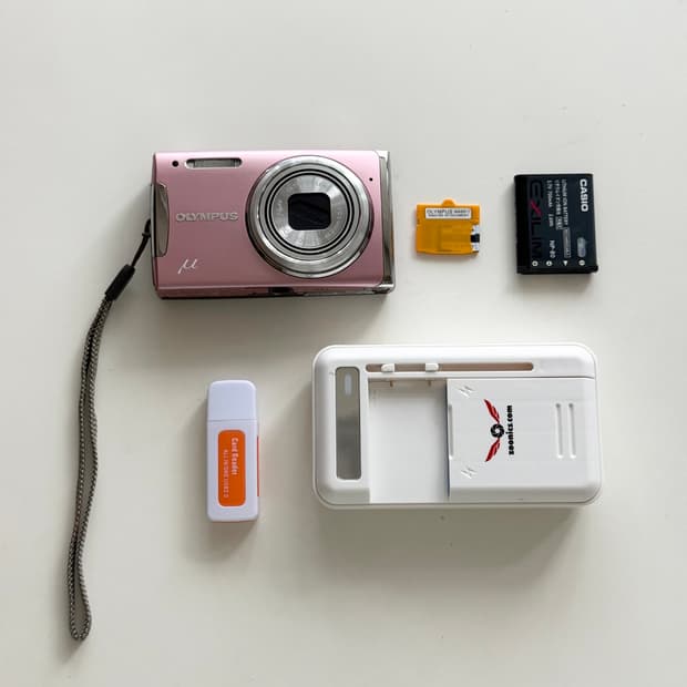 올림푸스 뮤1060 핑크디카(풀세트)