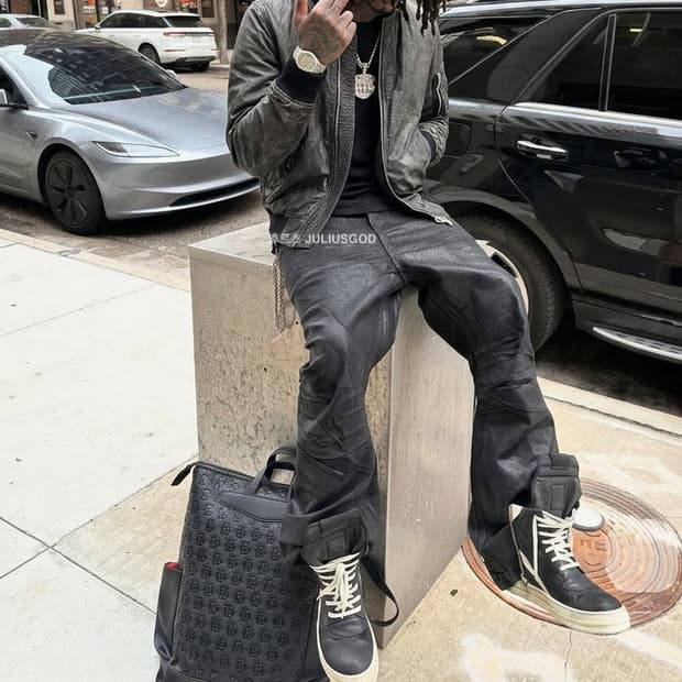 [정품, M] 릭오웬스 RICK OWENS 다크쉐도우 코팅 워싱 자켓