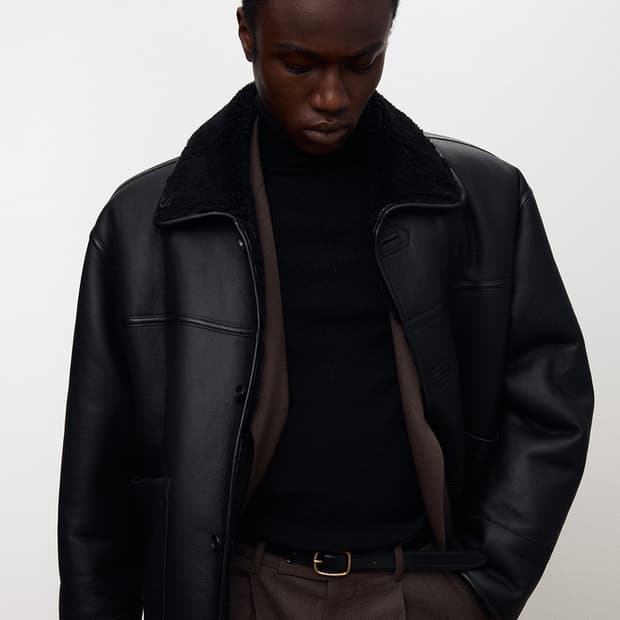 L 토니웩 램 레더 리버시블 셔링 자켓 블랙 미개봉 새제품 판매