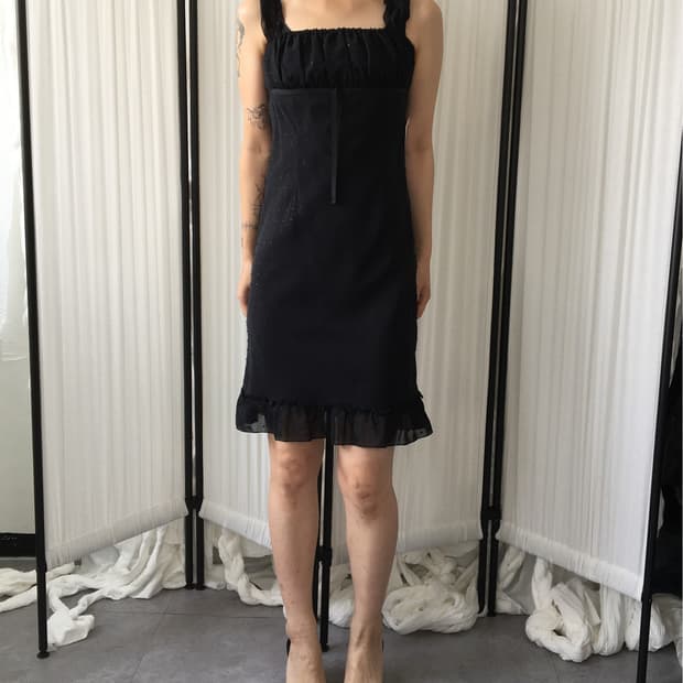 Dot pattern dark fairy mood onepiece