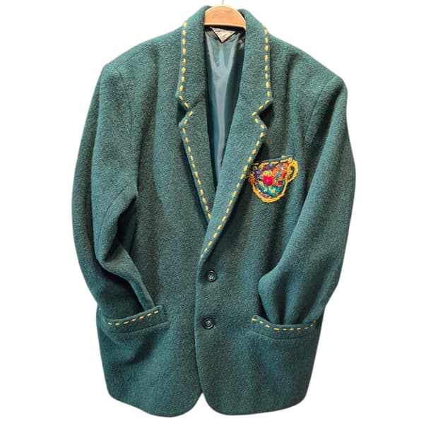 일본빈티지 자수스티치 블레이져 자켓