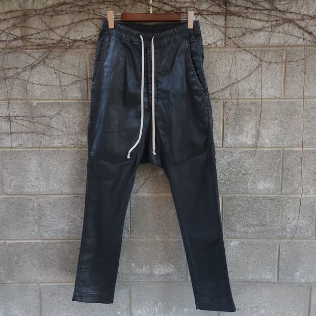 [XS] 2016ss 릭오웬스 드로우스트링 코팅 팬츠