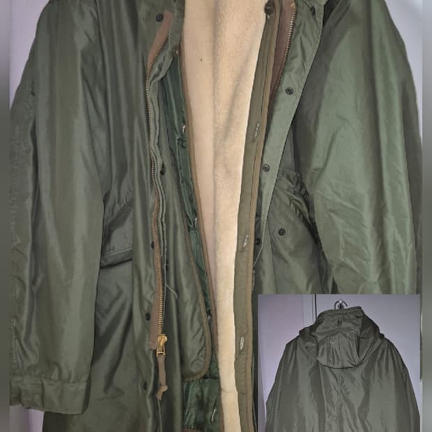 미군 오리지널 M51 (M-1951) 피쉬테일 파카 2세대 양털내피 라지