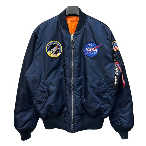 알파인더스트리 NASA MA-1  플라이트 항공 점퍼 자켓 L