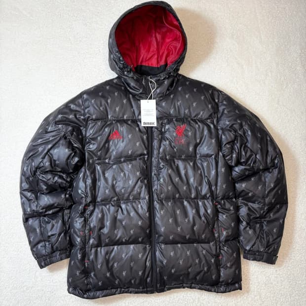 아디다스 08's 리버풀 풀 패턴 다운 푸퍼 패딩 pn6150
