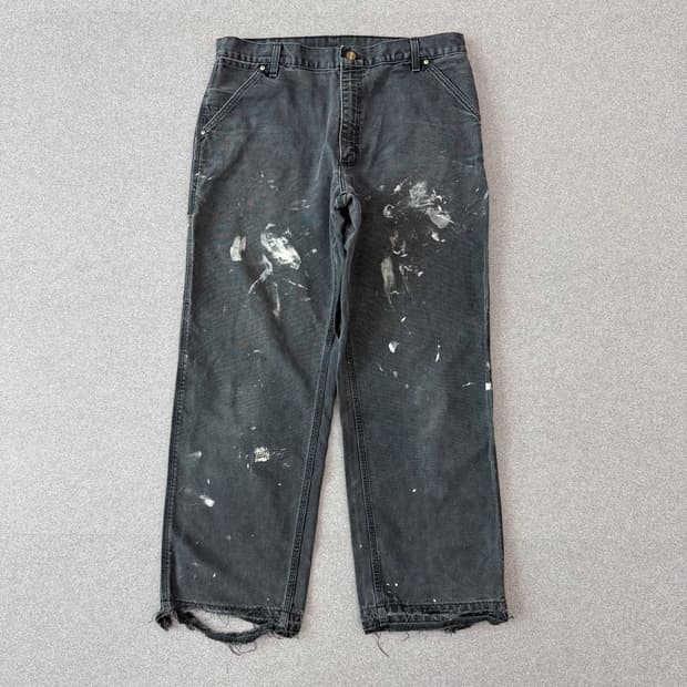 90s 올드 빈티지 칼하트 싱글니 WU1305 B11 BLK