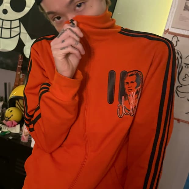 아디다스 오렌지 트랙탑 100