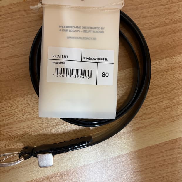 아워레가시 2cm 벨트 SHADOW RUBBER 80