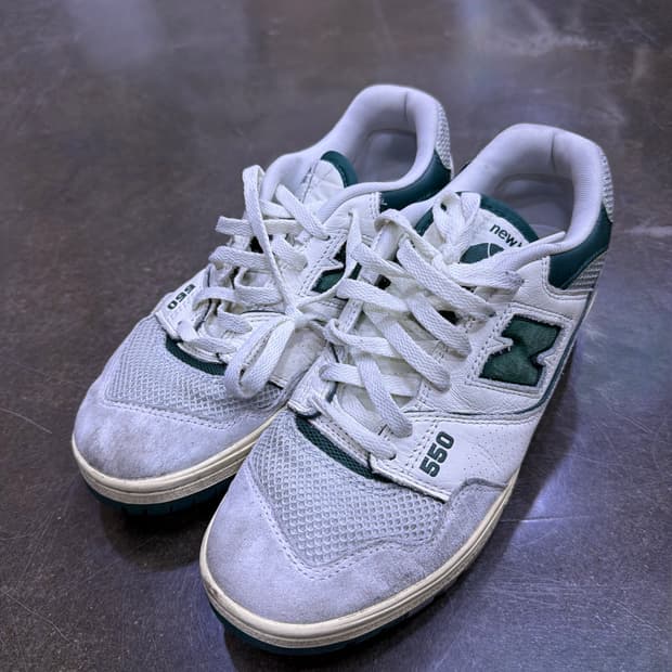뉴발란스 550 화이트 그린 스니커즈 슈즈 270