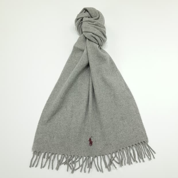 MX203 폴로 랄프로렌 아이스그레이 캐시미어 울 빅 목도리 머플러
