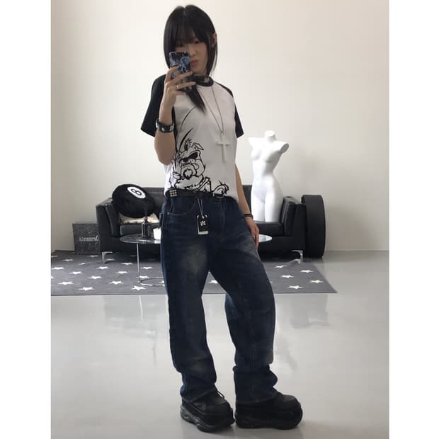 Jpn Y2k Graphic Short Sleeve T-Shirts