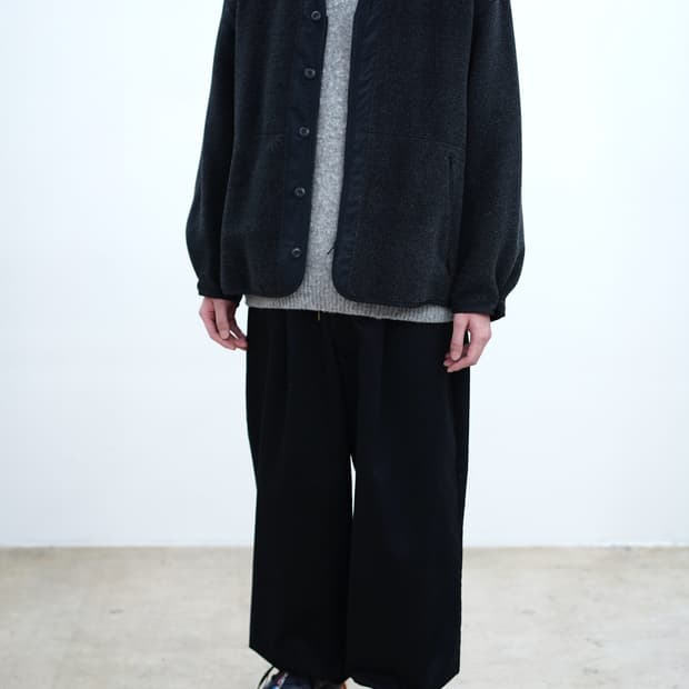 그라프페이퍼 Alpaca Boa Collarless Blouson