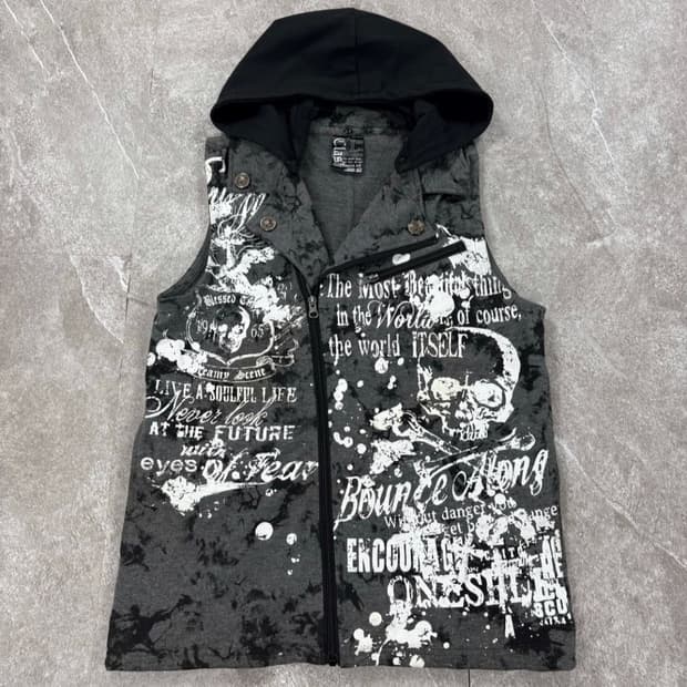 펑크 베스트 자켓