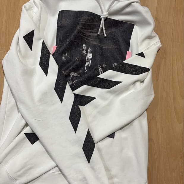 오프화이트 후드티 M