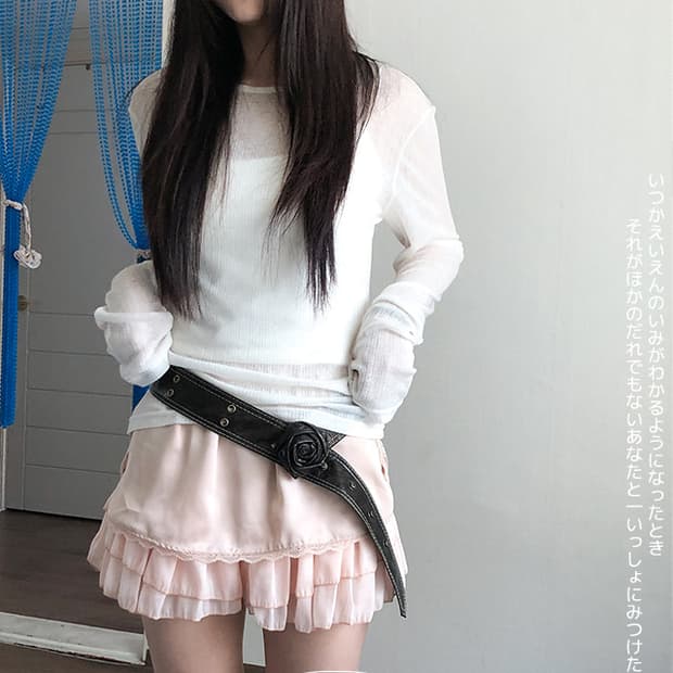 vintage rose antique belt