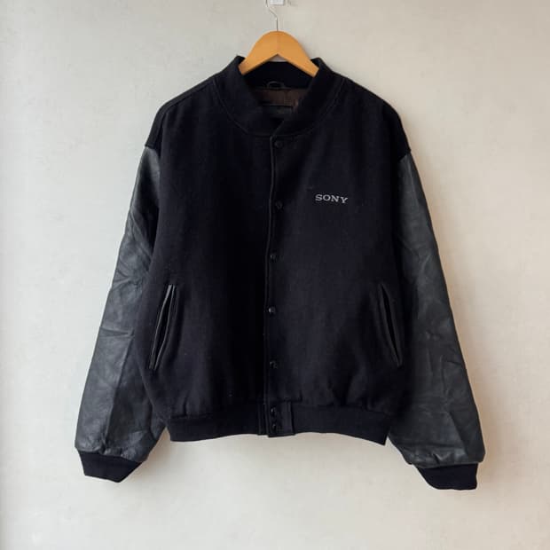 90s 골든베어 Sony 바시티 자켓