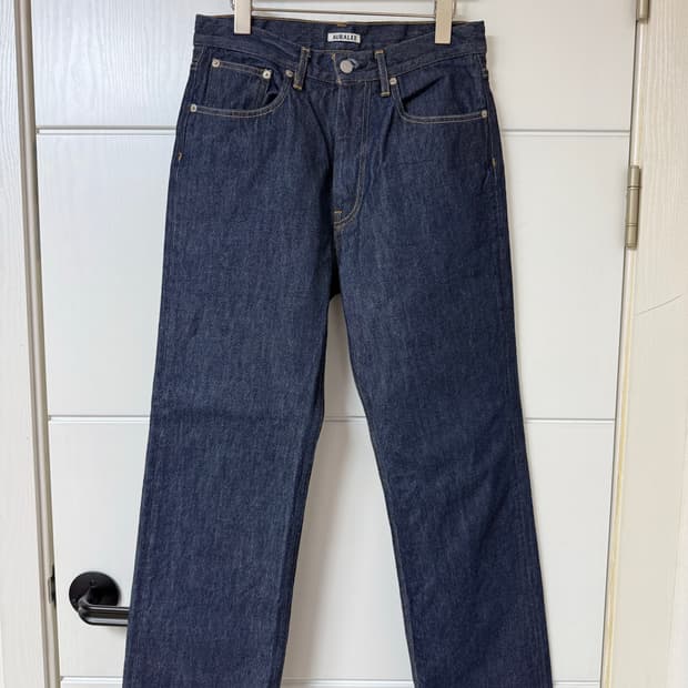 오라리 하드 트위스트 데님 와이드 30